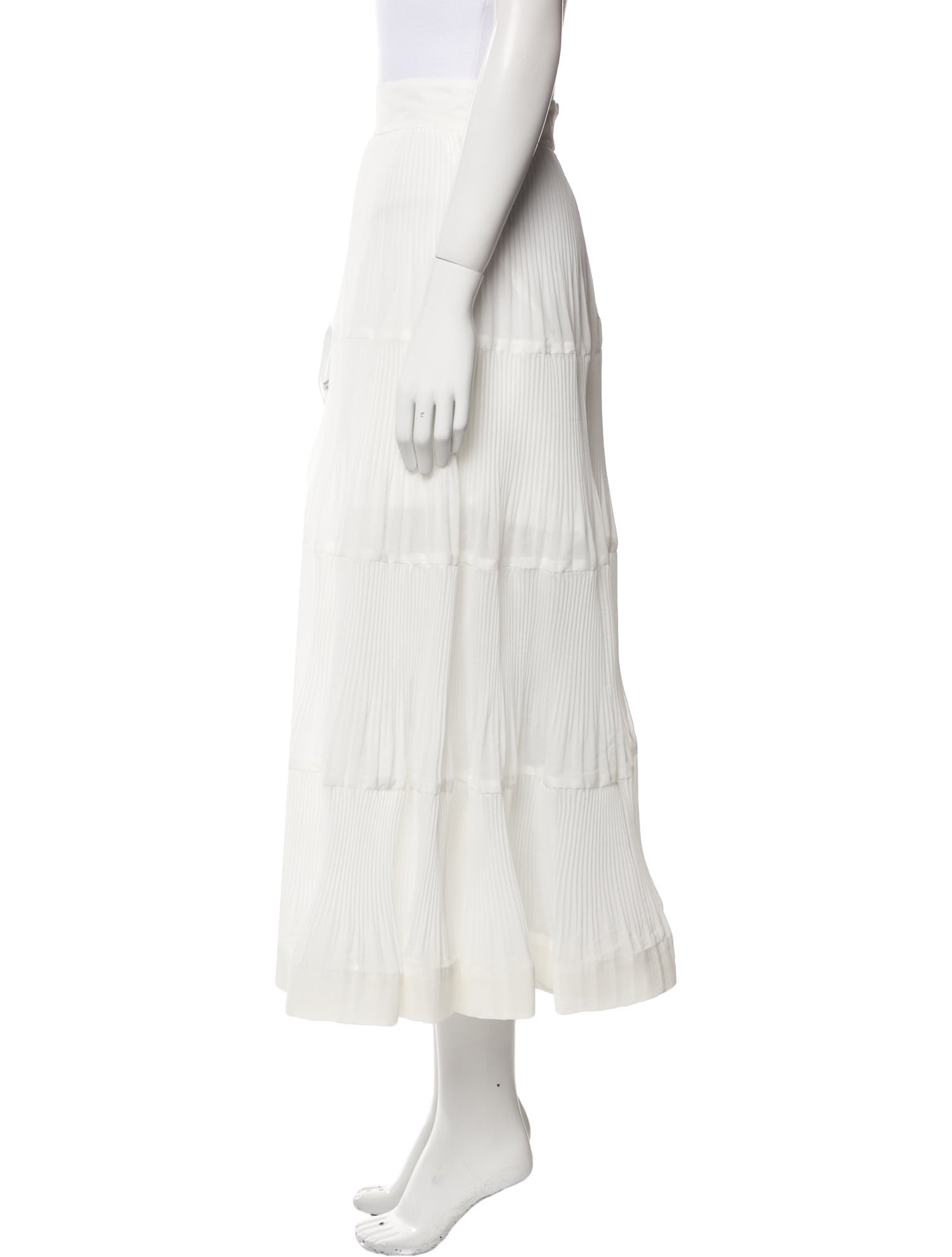 Zimmermann Pleated Accents Midi Length Skirt