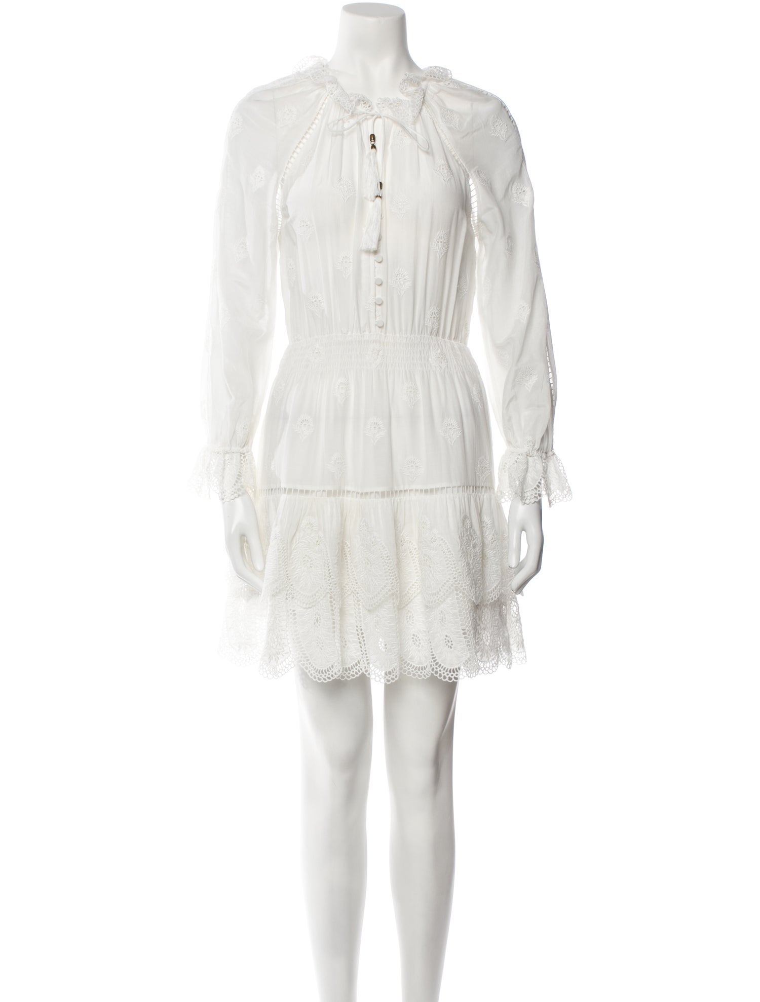 Zimmermann Crew Neck Mini Dress