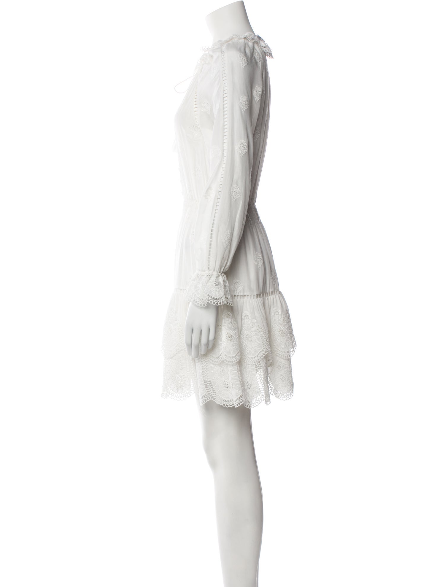 Zimmermann Crew Neck Mini Dress