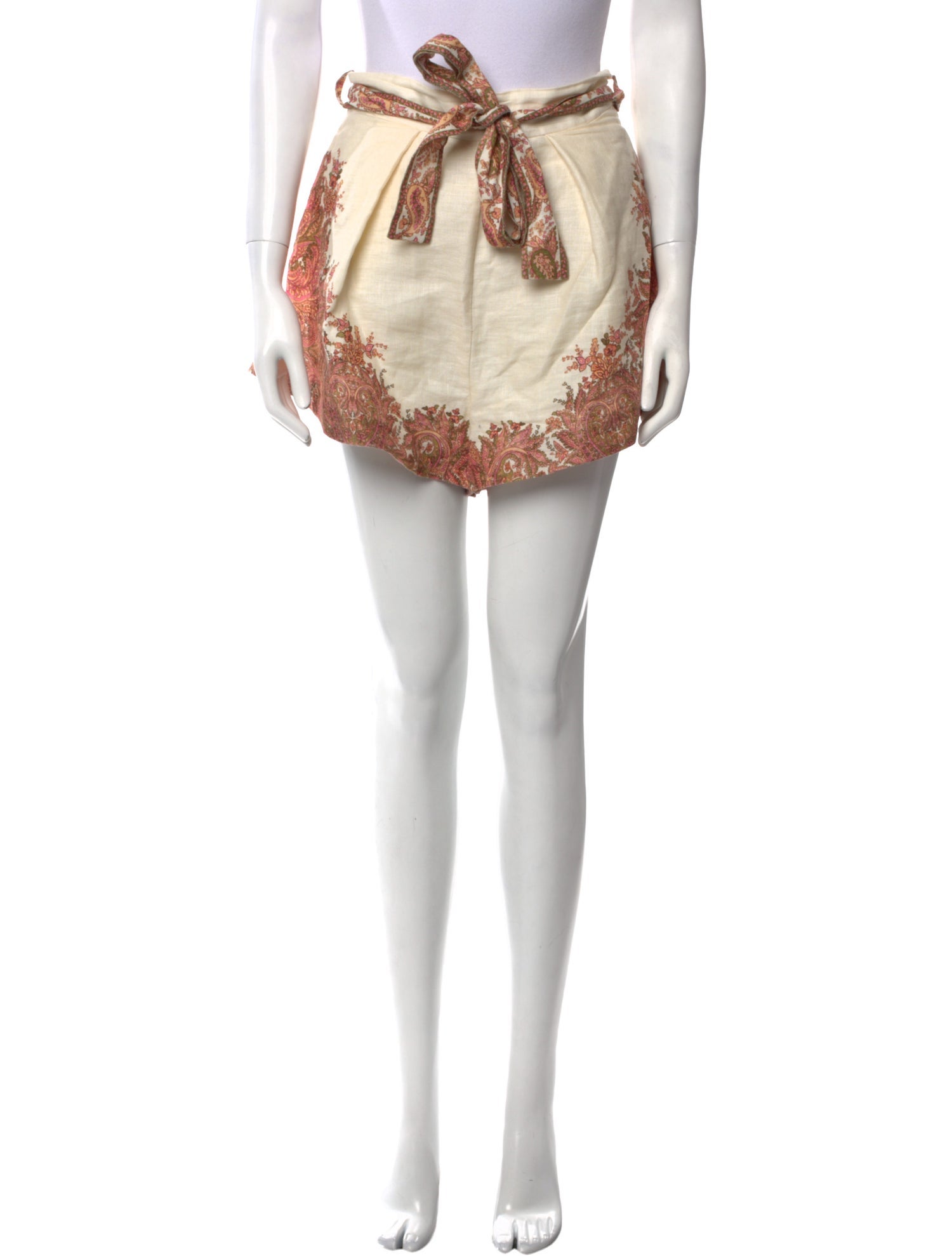 Zimmermann Linen Mini Shorts