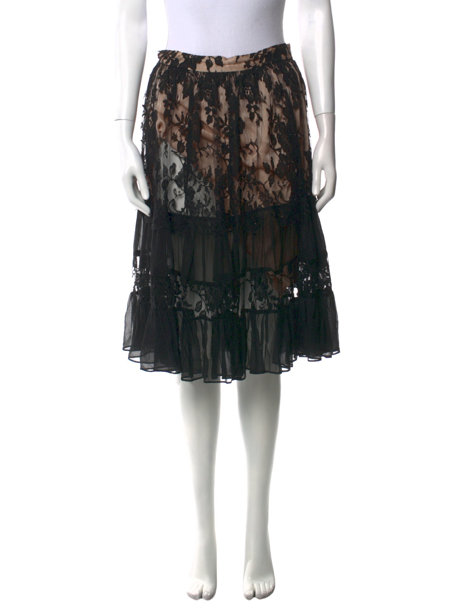 Zimmermann Lace Pattern Knee-Length Skirt