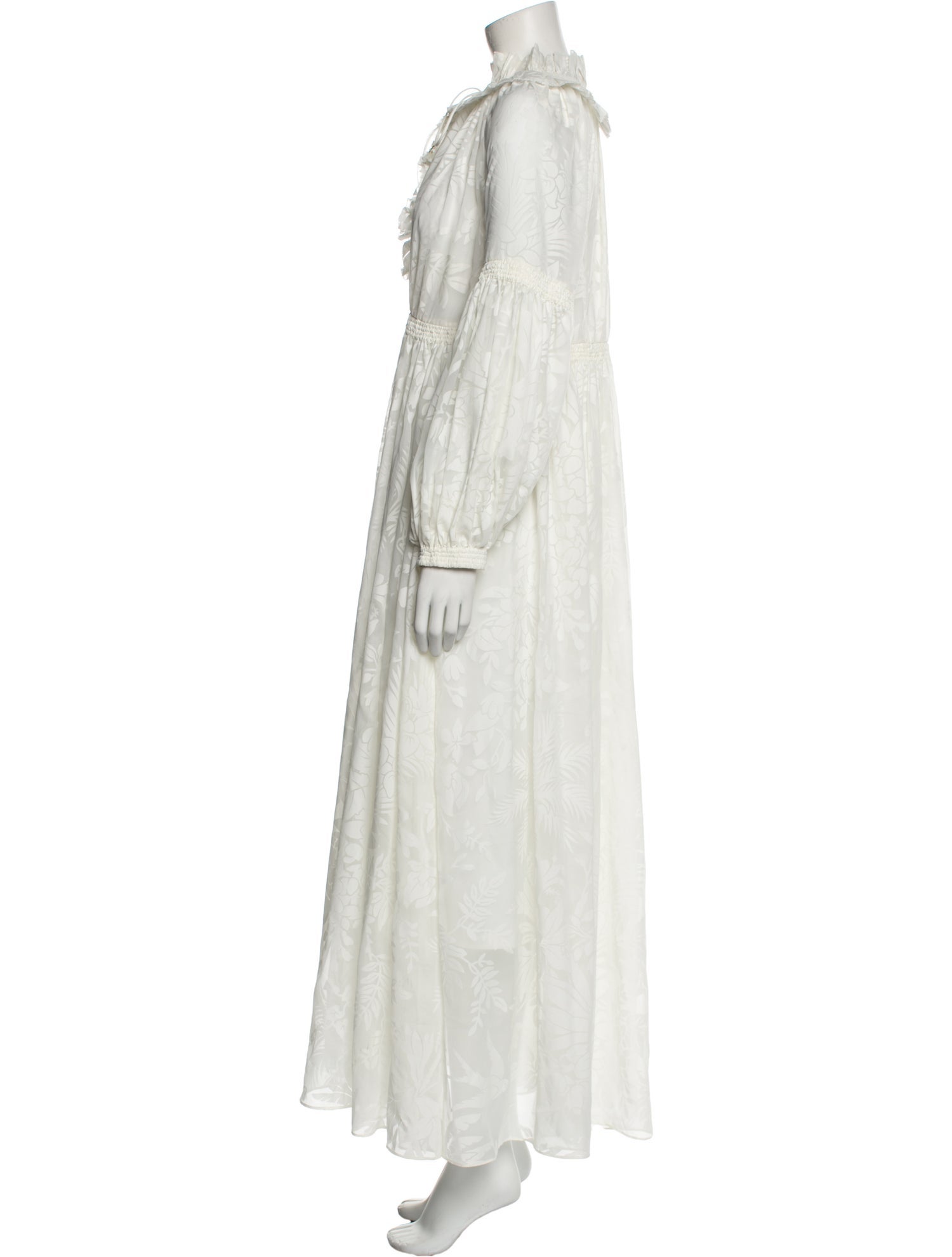Zimmermann Mock Neck Long Dress