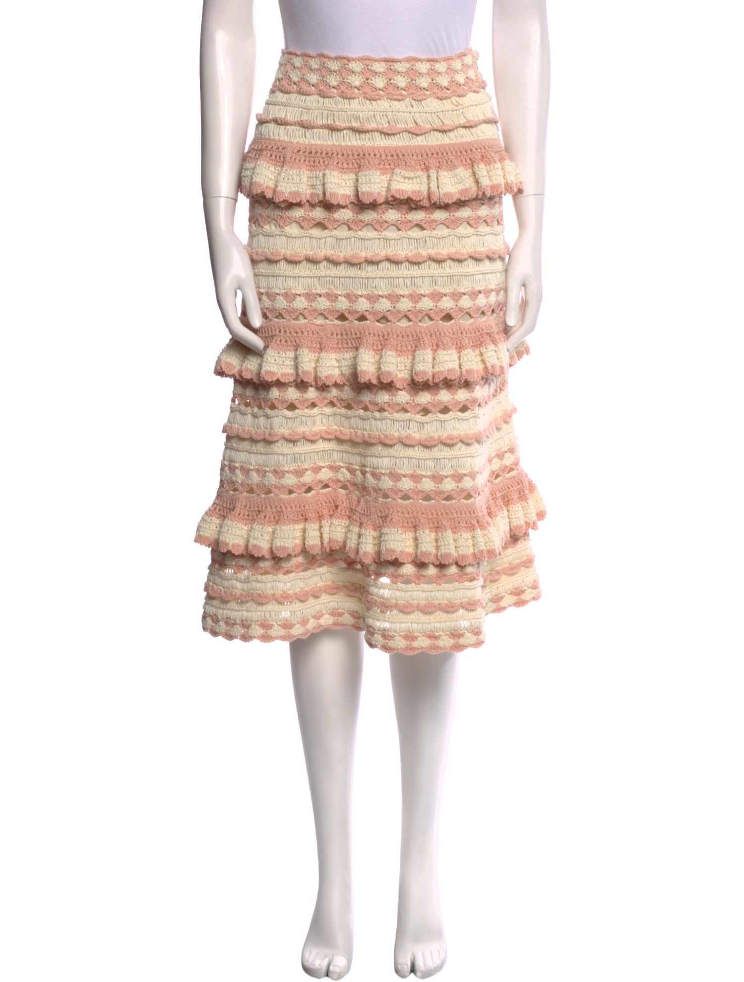 Zimmermann Striped Knee-Length Skirt