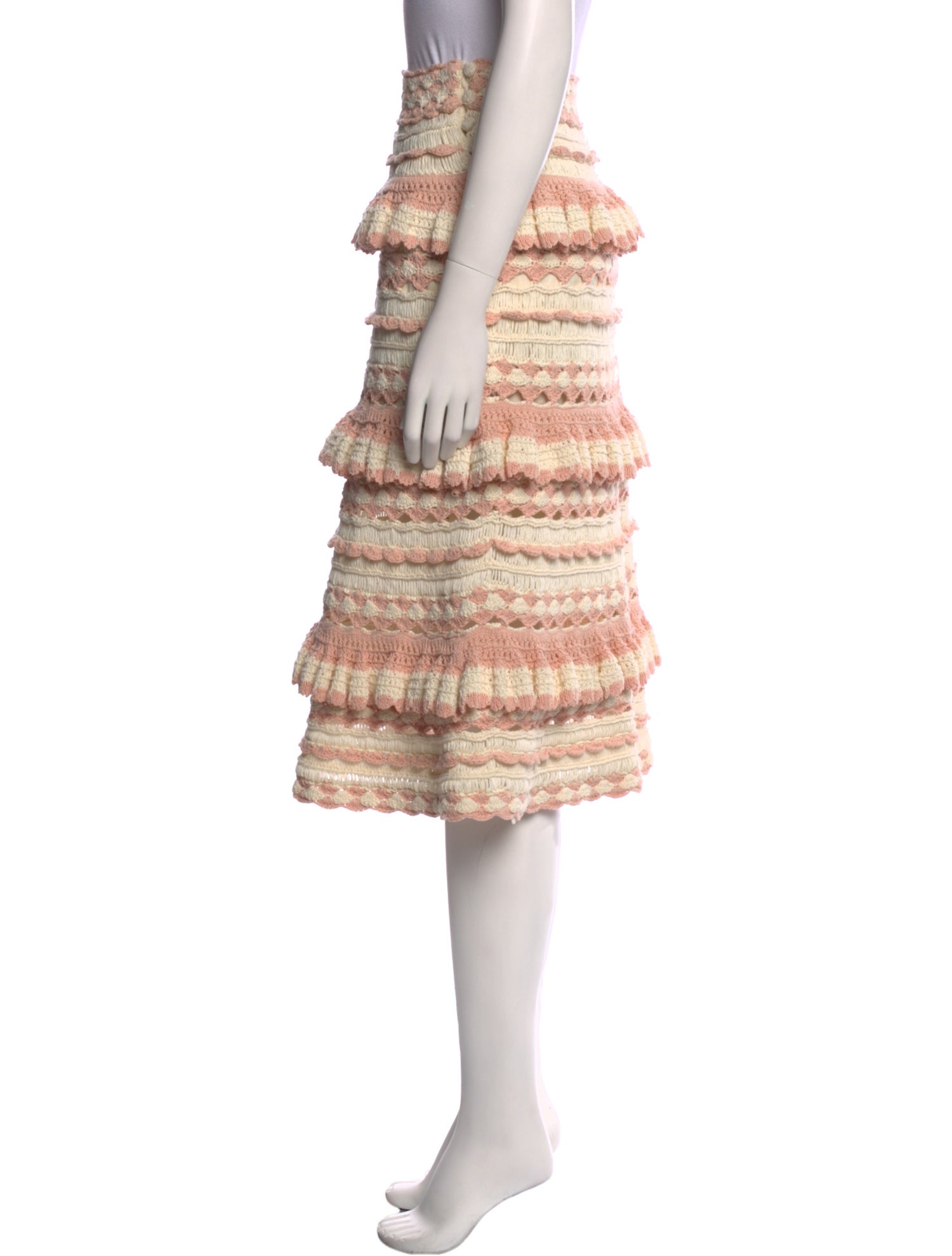 Zimmermann Striped Knee-Length Skirt