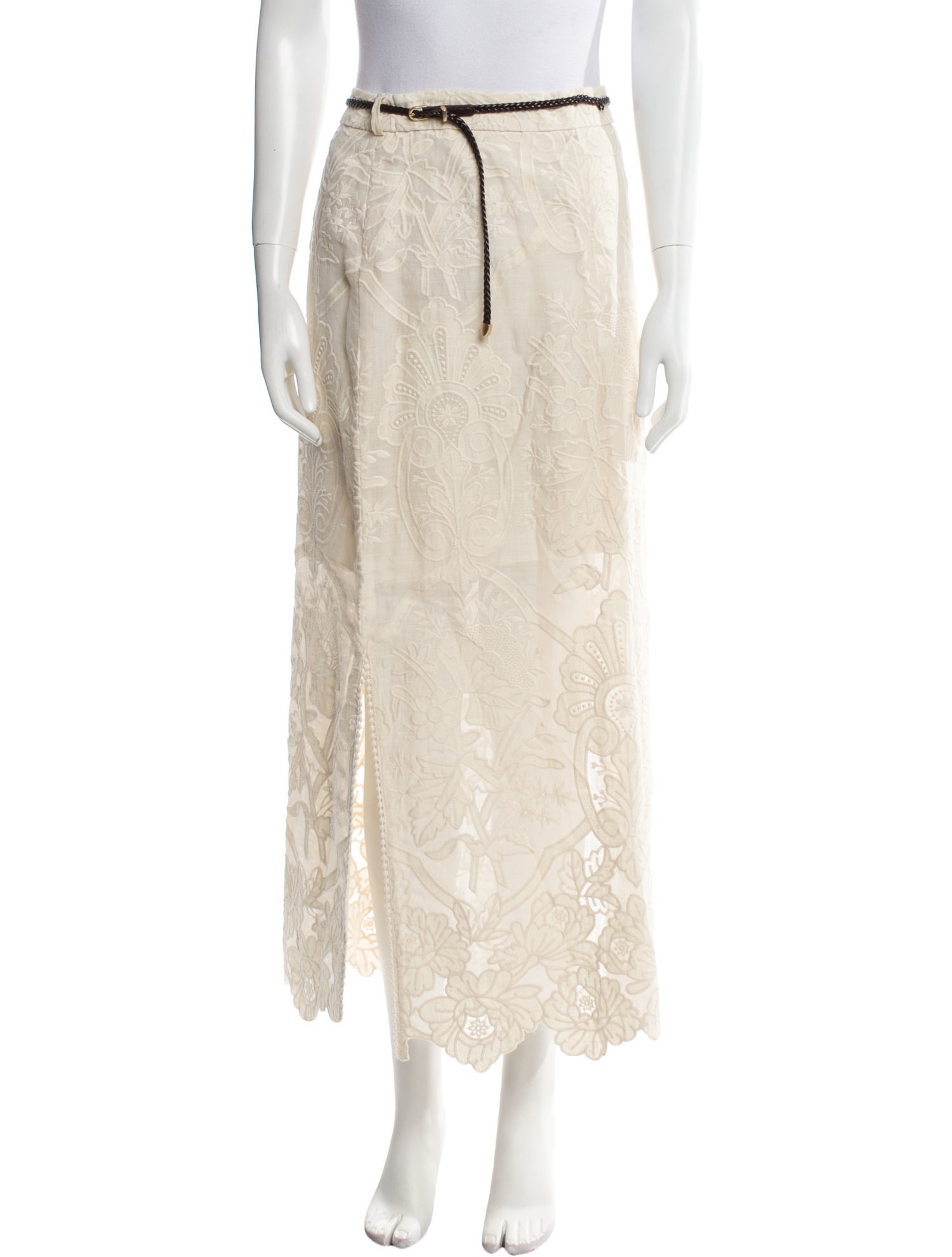 Zimmermann Linen Midi Length Skirt w/ Tags