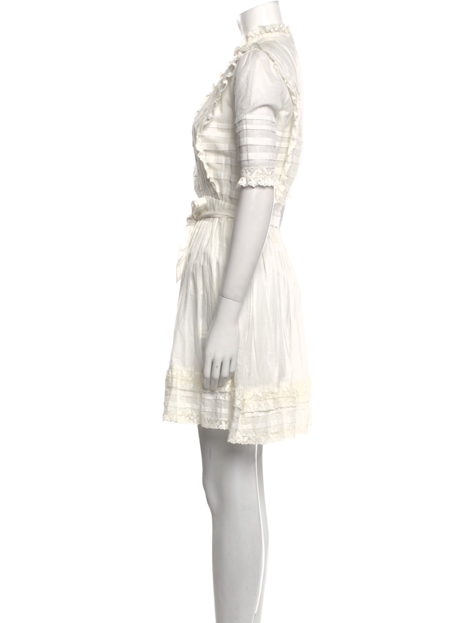 Zimmermann Mock Neck Knee-Length Dress