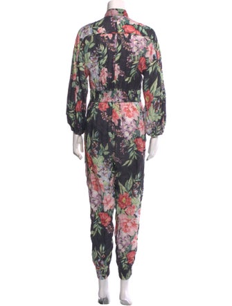 Zimmermann Linen Floral Print Jumpsuit