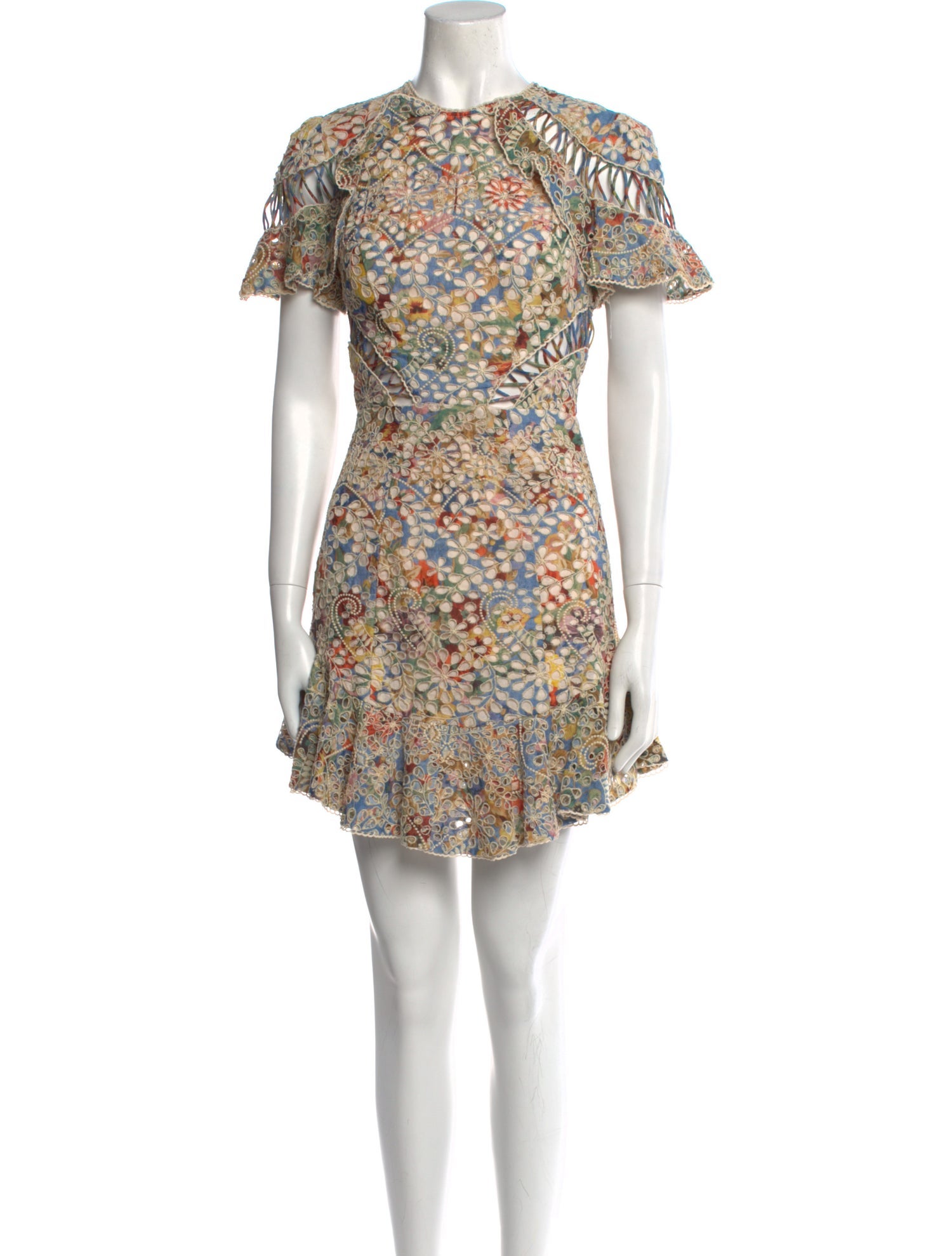 Zimmermann Floral Print Mini Dress