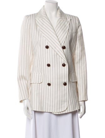 Zimmermann Linen Striped Blazer
