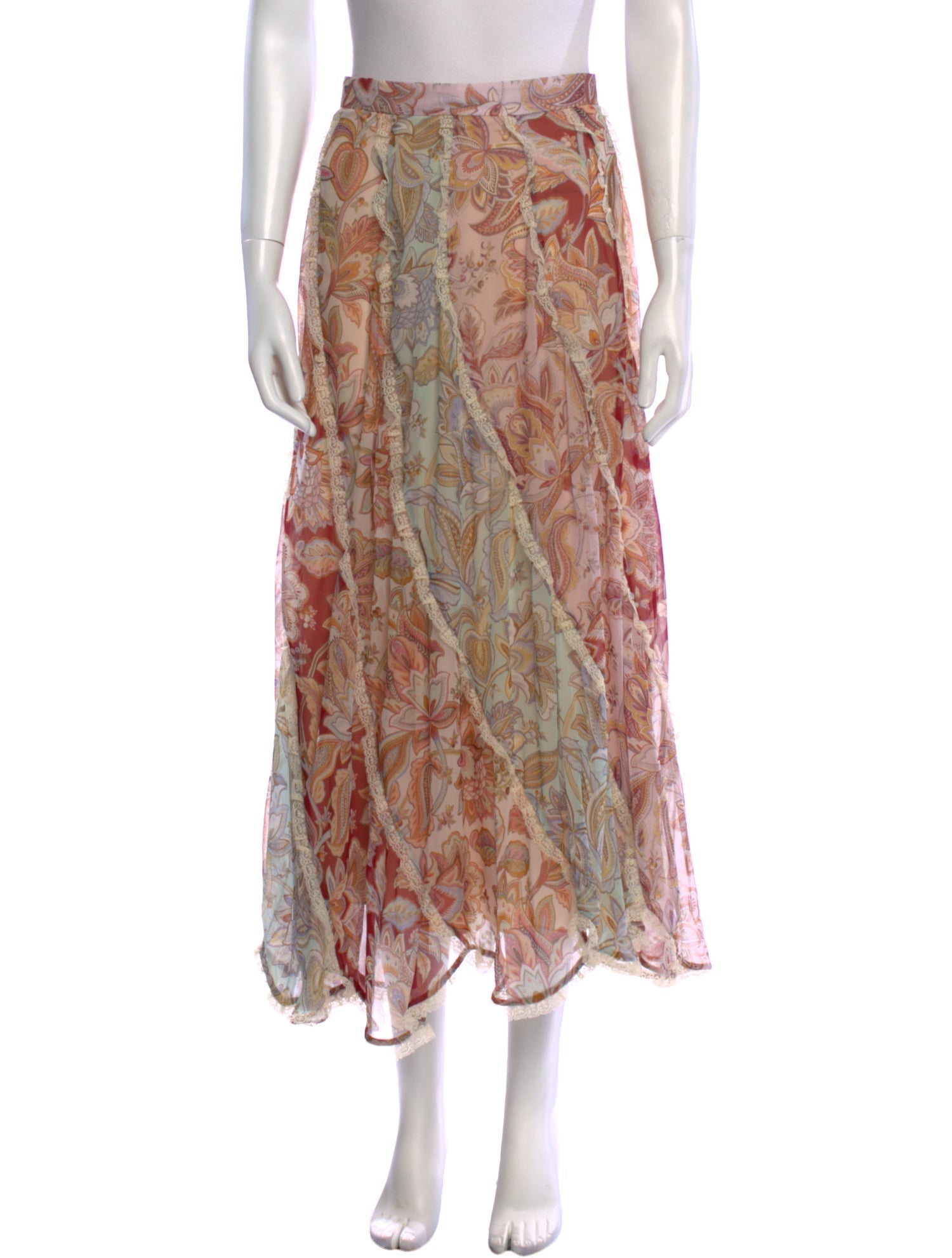 Zimmermann Silk Midi Length Skirt