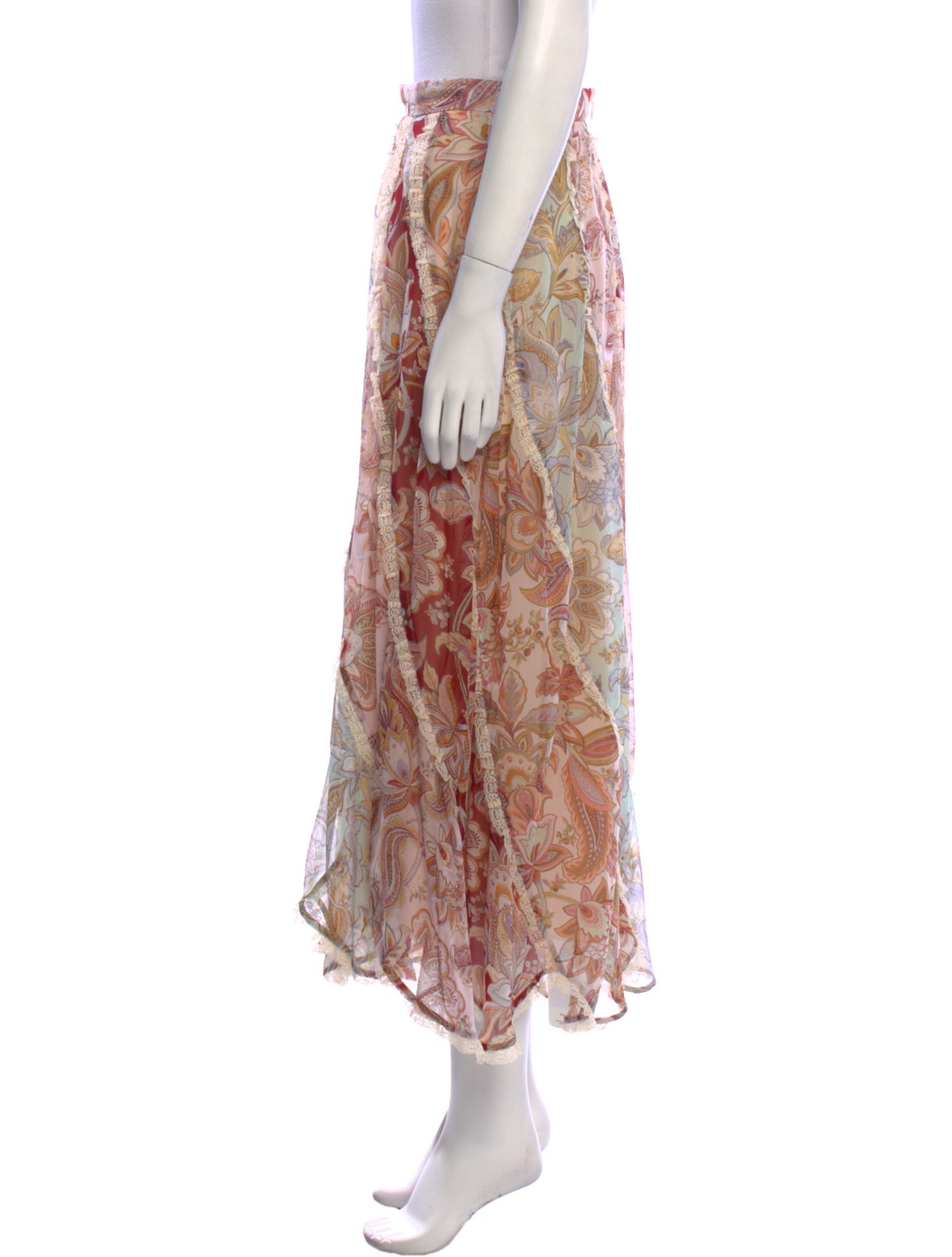 Zimmermann Silk Midi Length Skirt