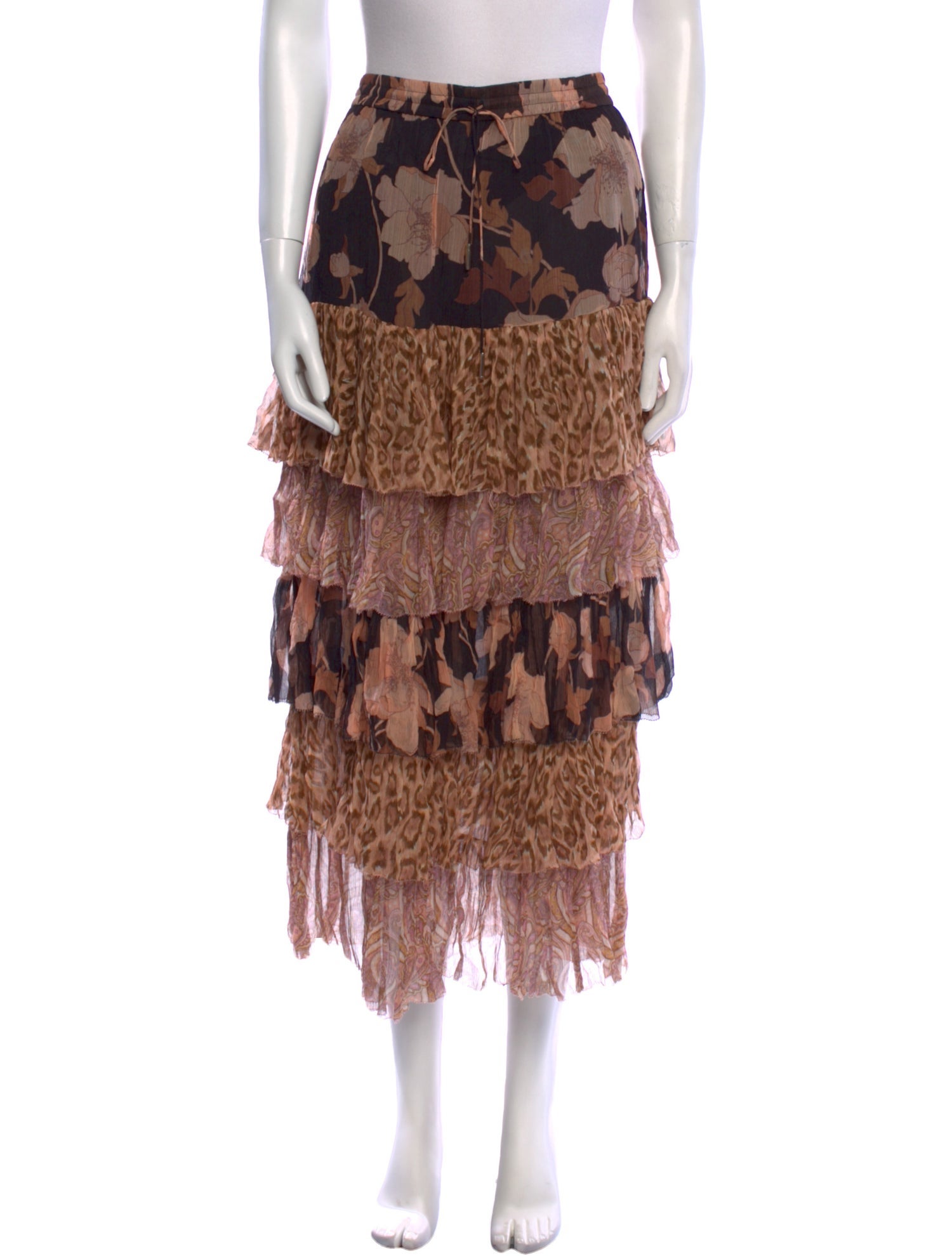 Zimmermann Silk Midi Length Skirt