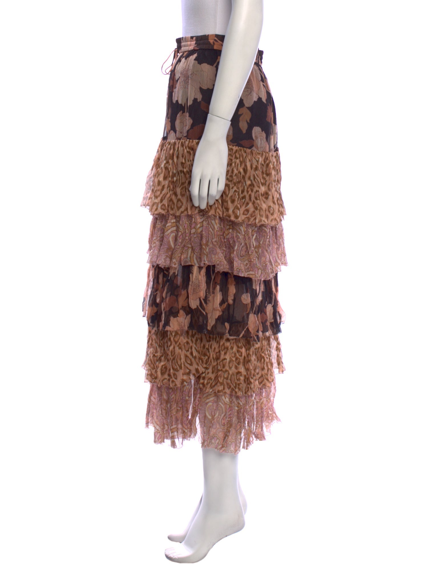 Zimmermann Silk Midi Length Skirt