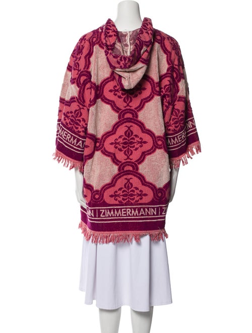 Zimmermann Printed Fringe Trim Accent Robe