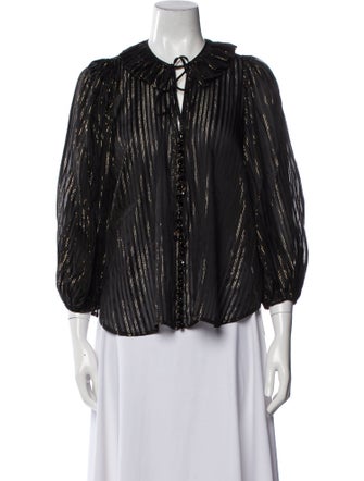 Zimmermann Silk Striped Blouse