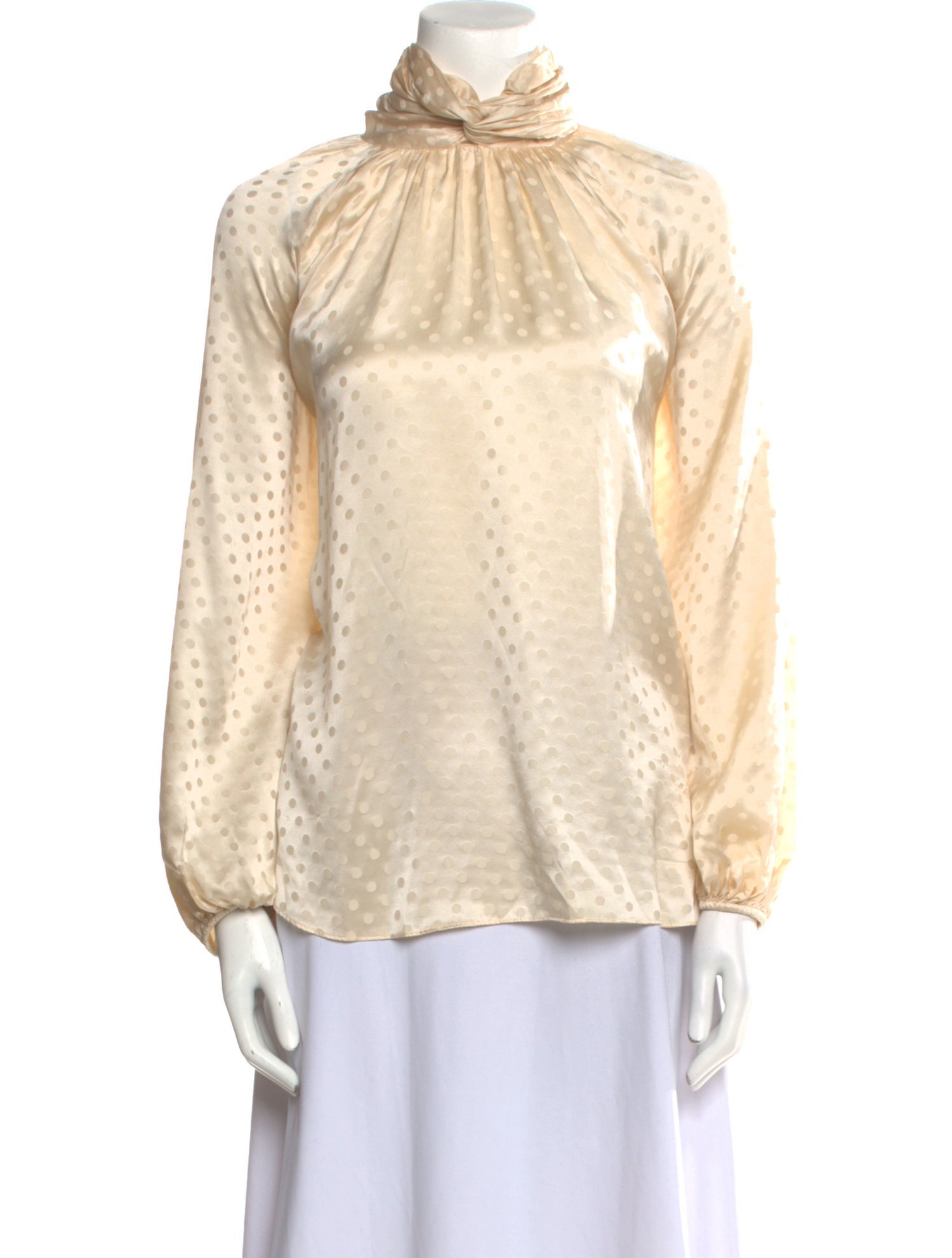 Zimmermann Silk Mock Neck Blouse
