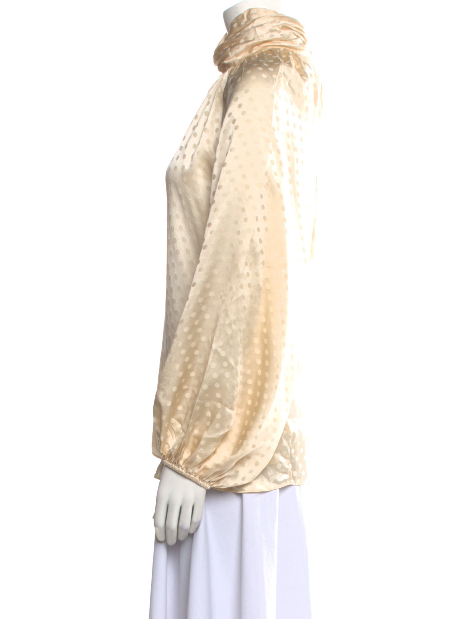 Zimmermann Silk Mock Neck Blouse