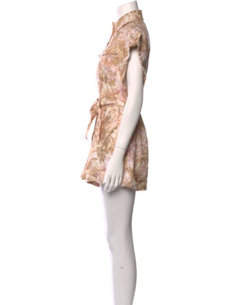 Zimmermann Linen Printed Romper