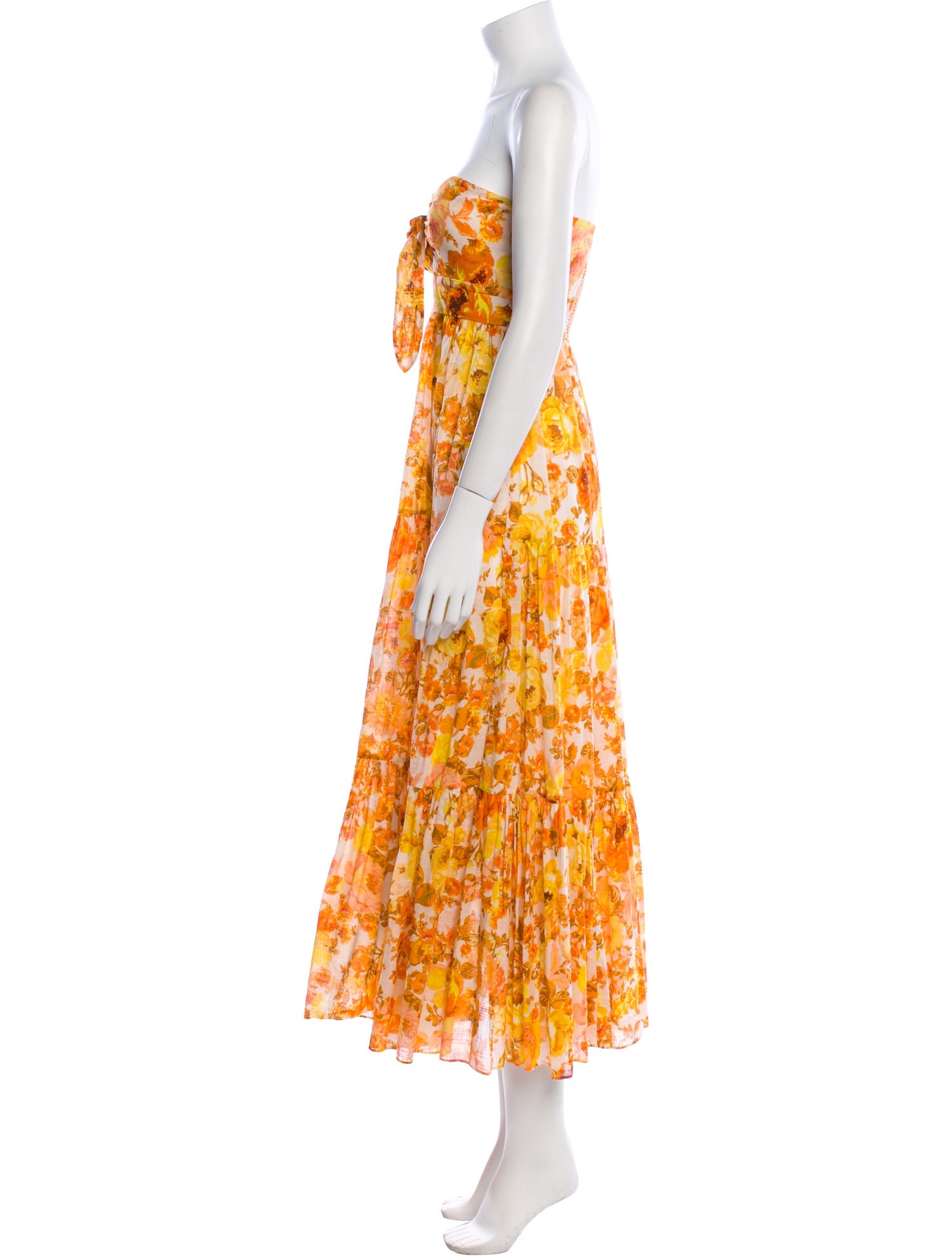 Zimmermann Floral Print Midi Length Dress