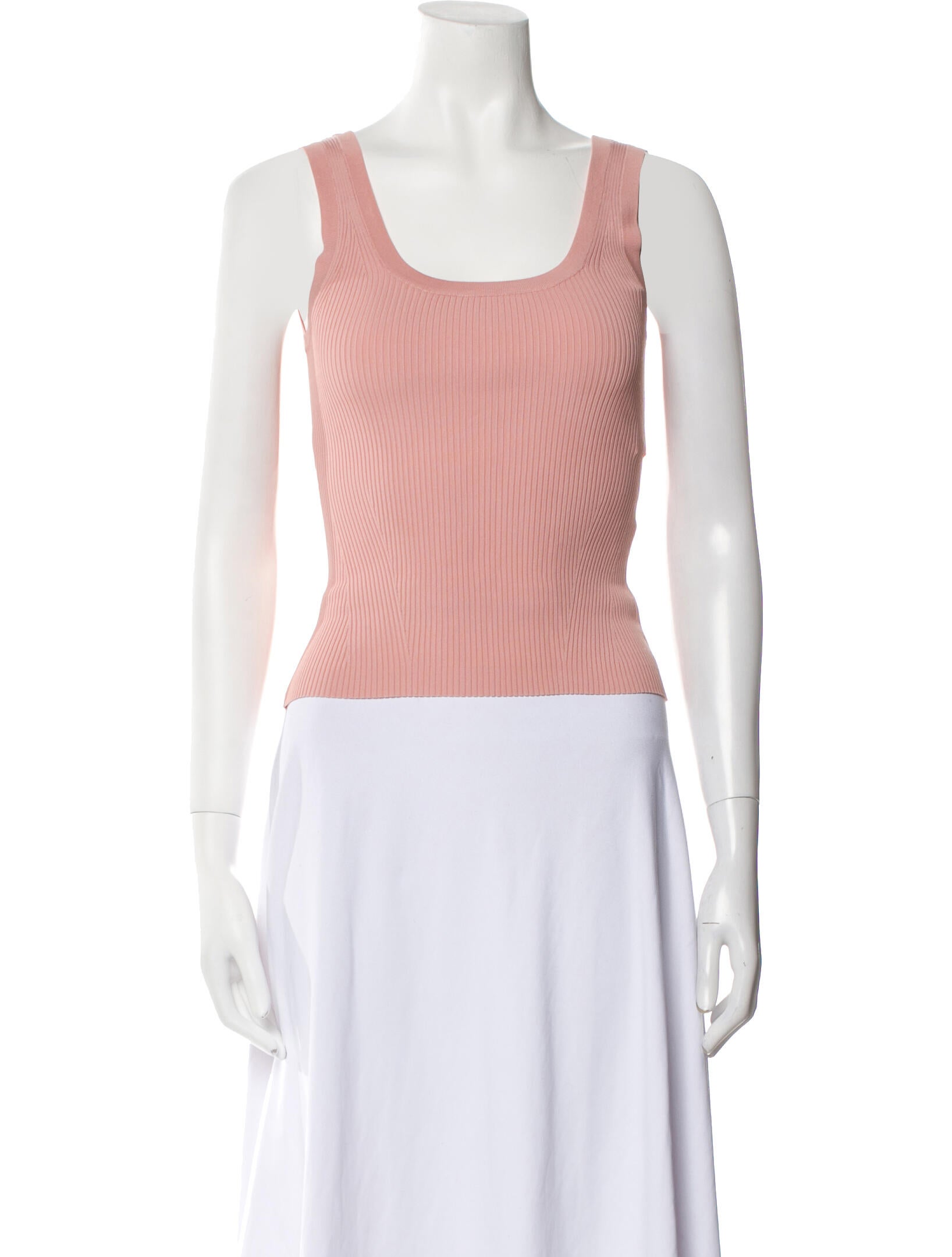 Zimmermann Scoop Neck Sleeveless Crop Top