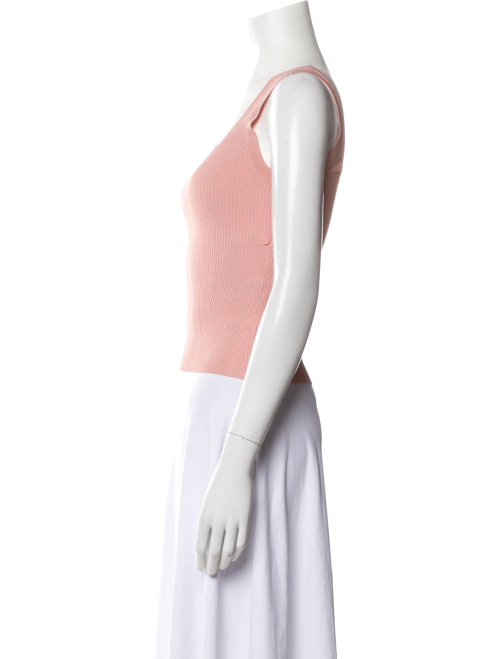 Zimmermann Scoop Neck Sleeveless Crop Top