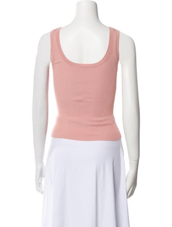 Zimmermann Scoop Neck Sleeveless Crop Top