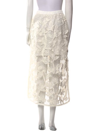 Zimmermann Lace Pattern Midi Length Skirt