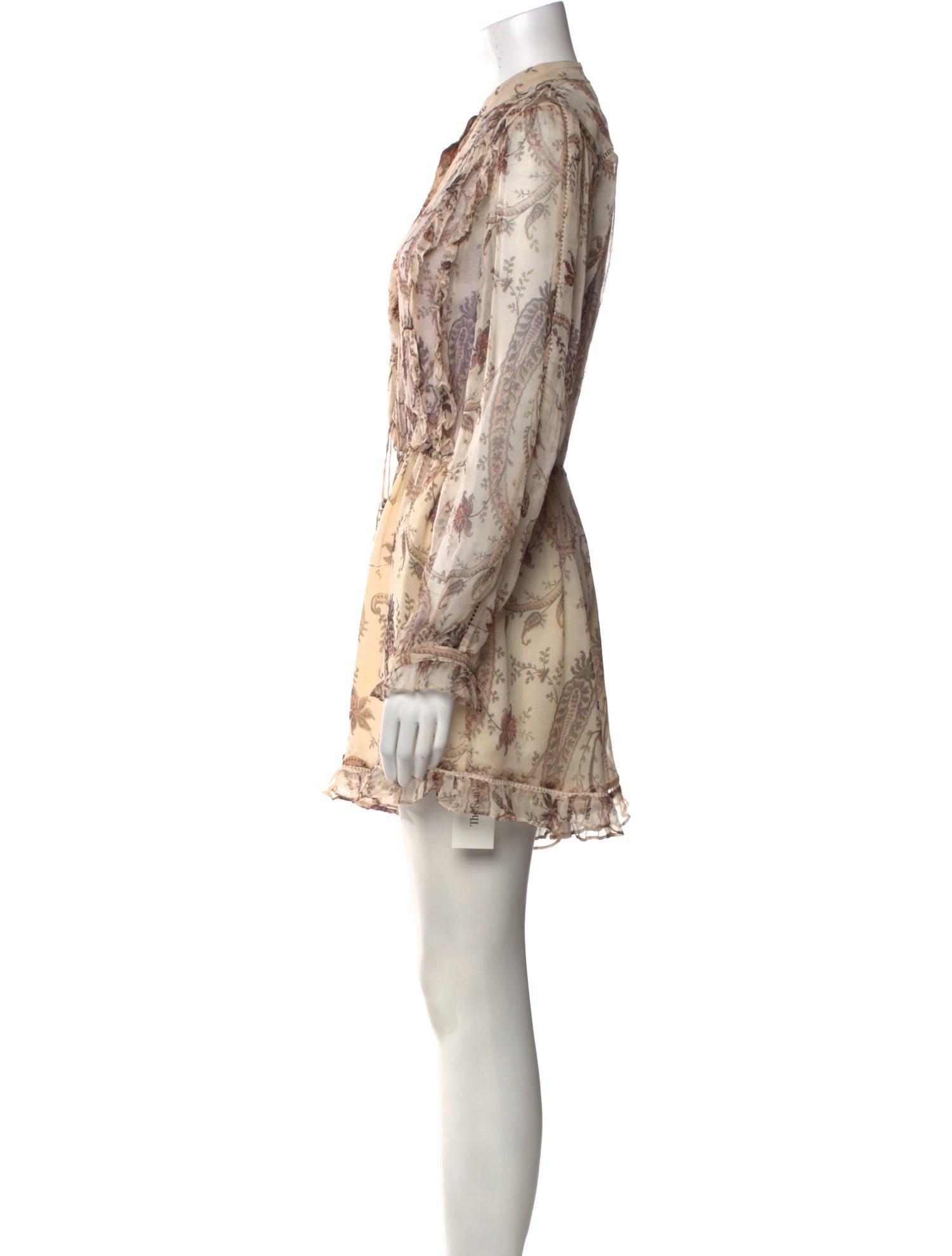 Zimmermann Silk Floral Print Romper