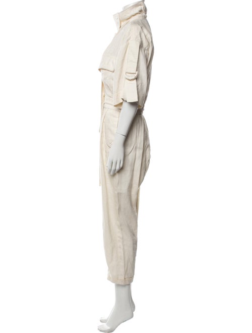 Zimmermann Linen Turtleneck Jumpsuit