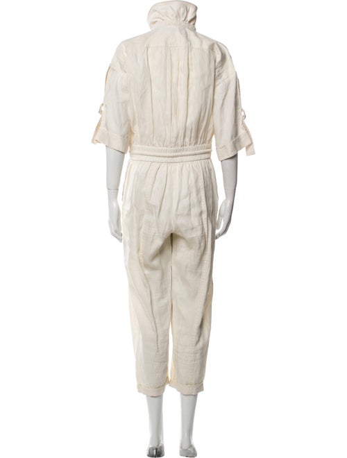 Zimmermann Linen Turtleneck Jumpsuit