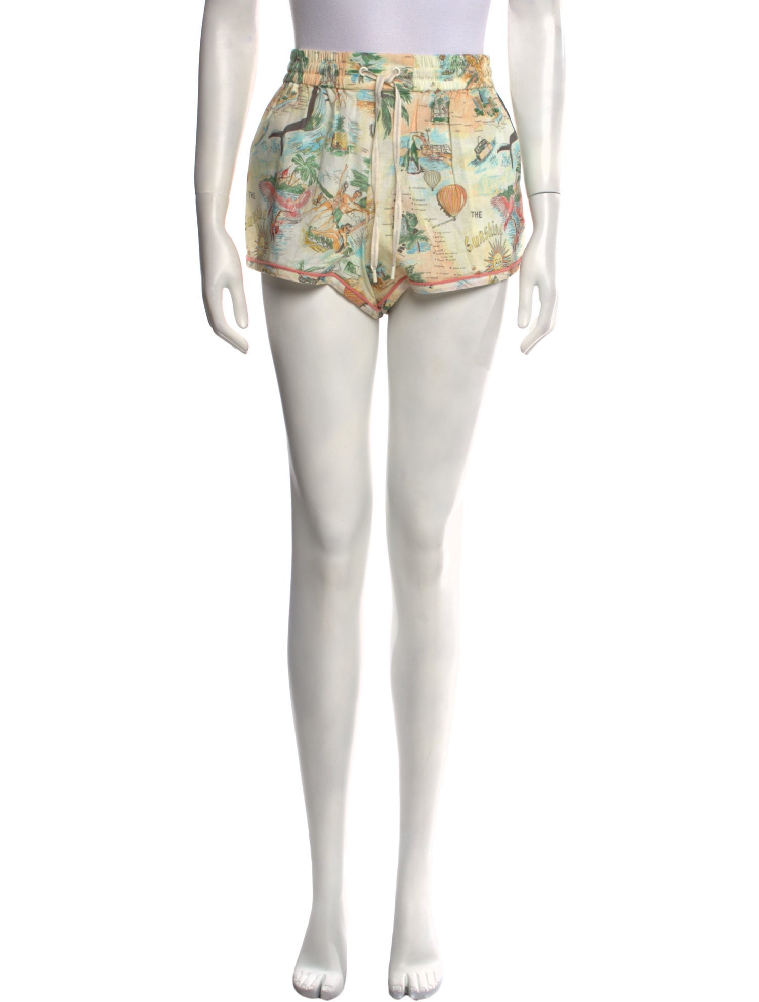 Zimmermann Linen Mini Shorts