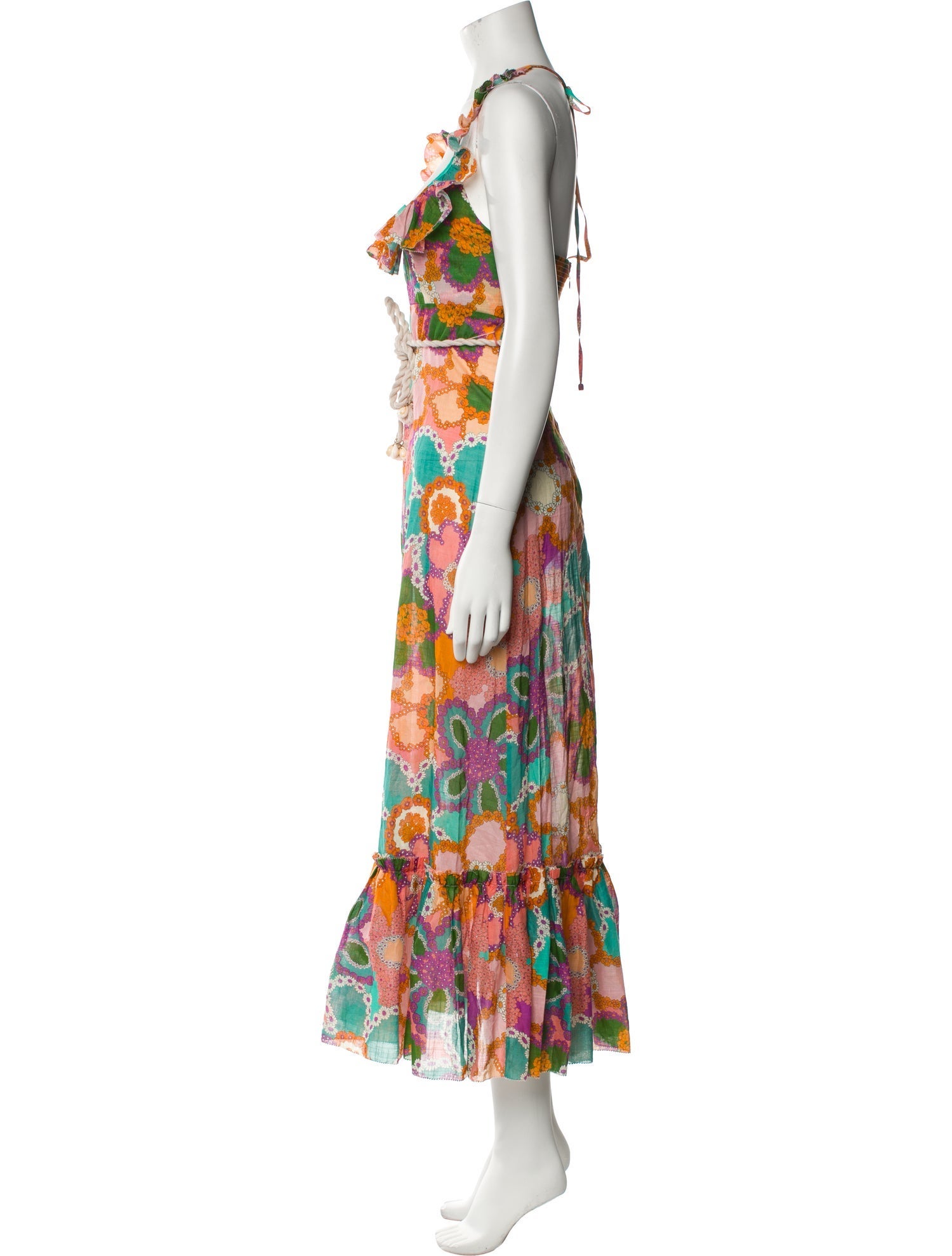 Camilla Floral Print Long Dress - Black Dresses, Clothing - W1841741 ...