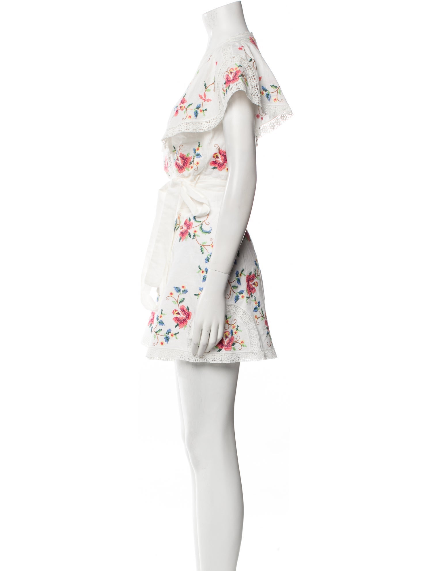 Zimmermann Linen Floral Print Short Set