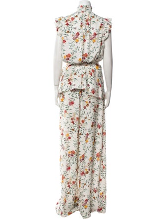 Zimmermann Printed Ruffle Embellishment Pant Set