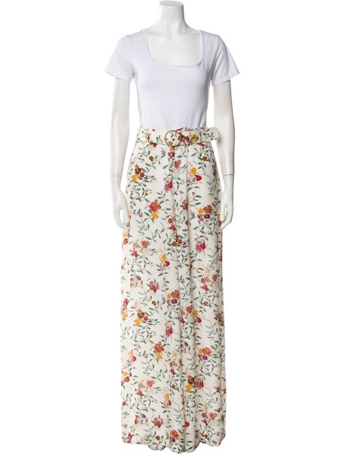 Zimmermann Printed Ruffle Embellishment Pant Set