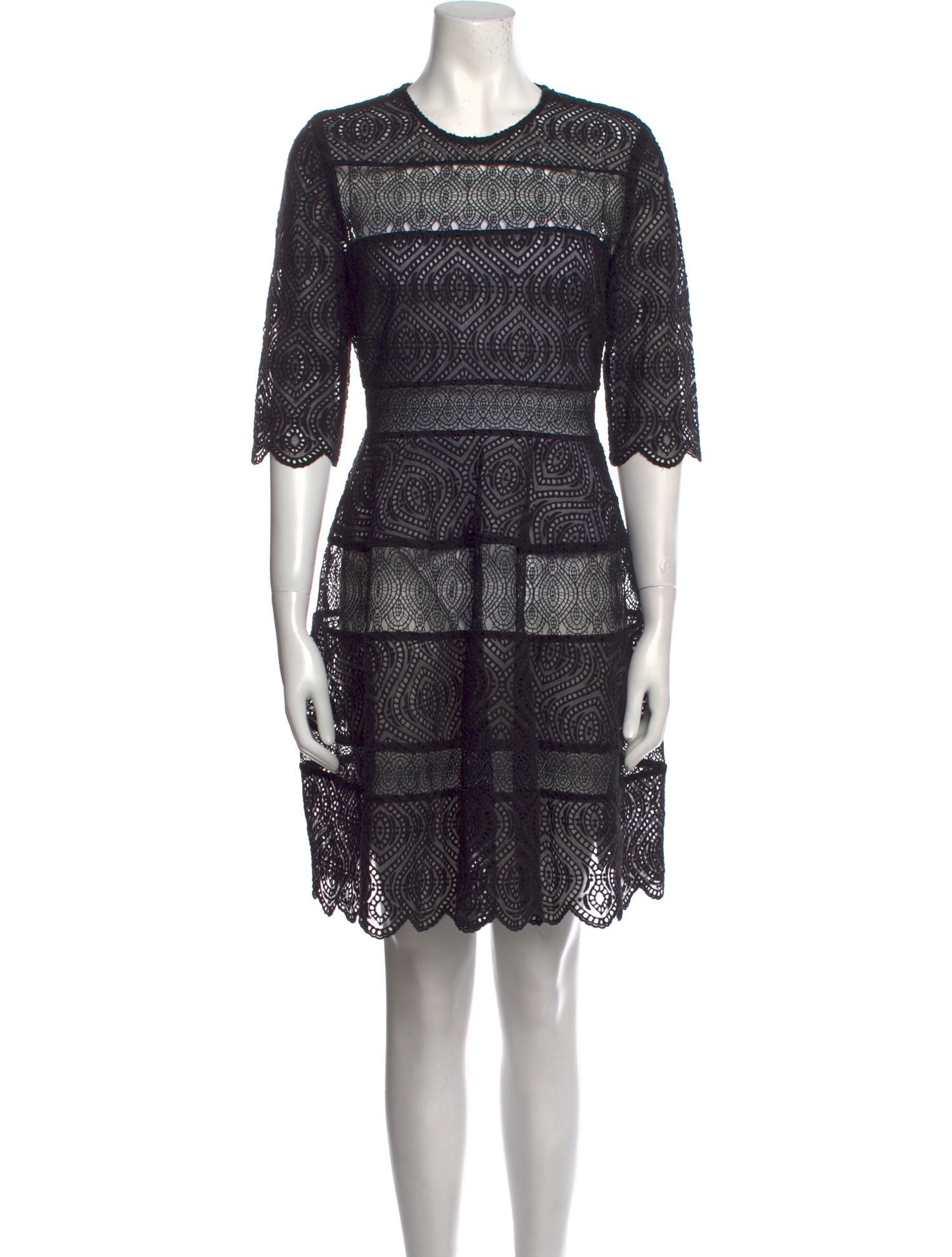 Zimmermann Lace Pattern Mini Dress
