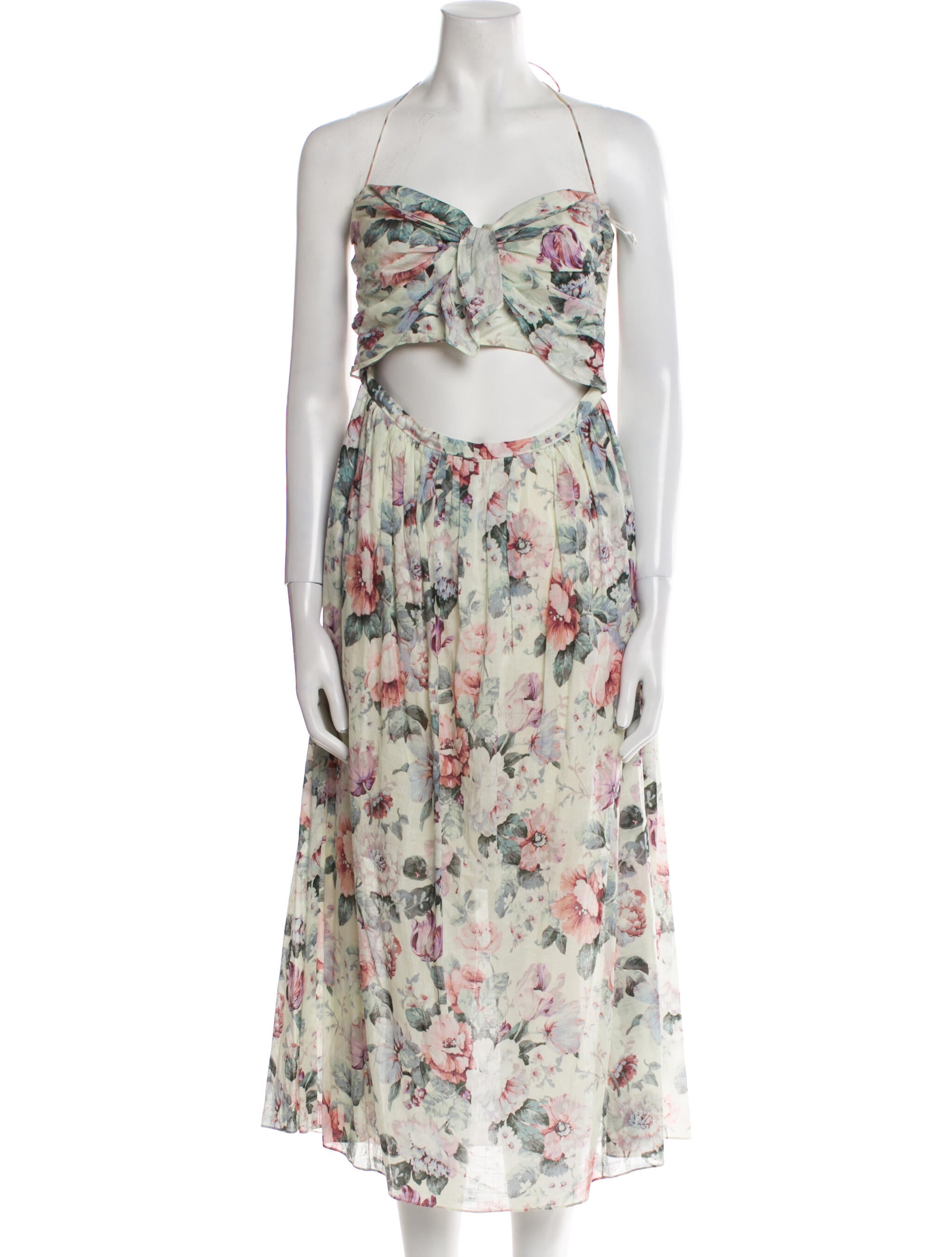 Zimmermann Floral Print Knee-Length Dress