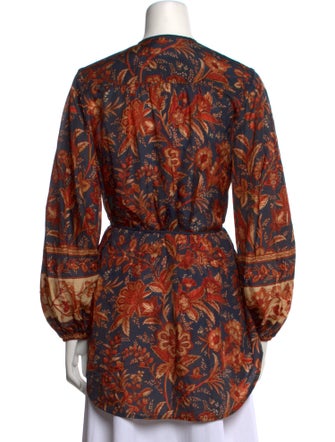Zimmermann Silk Floral Print Tunic