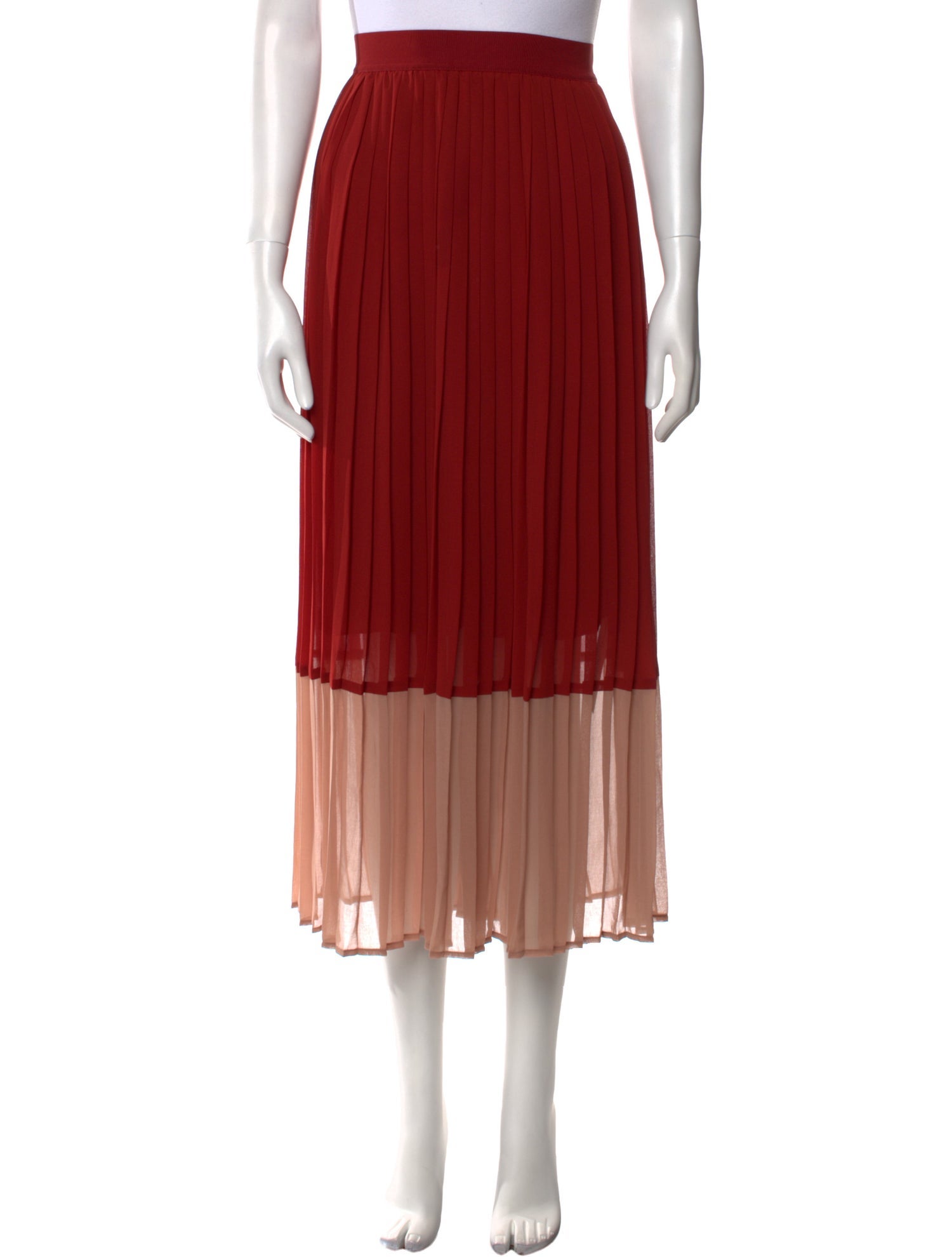 Zimmermann Colorblock Pattern Midi Length Skirt