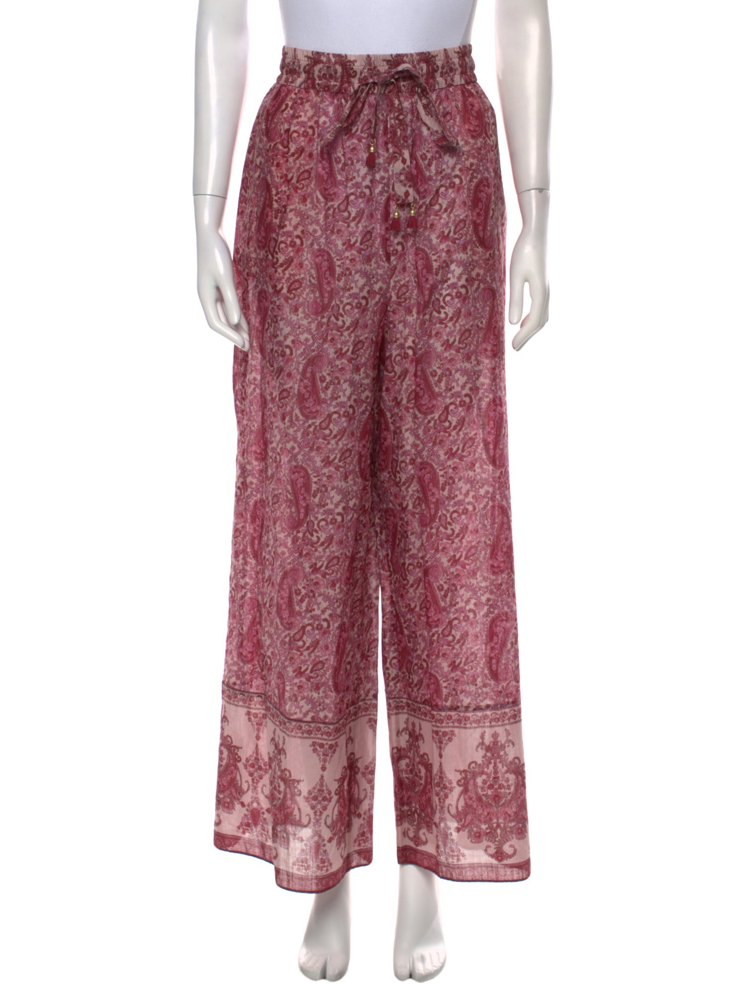 Zimmermann Paisley Print Wide Leg Pants w/ Tags