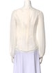 Zimmermann Bateau Neckline Long Sleeve Blouse
