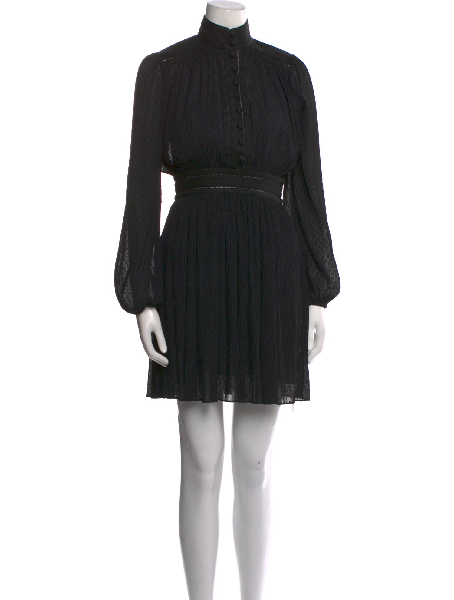 Zimmermann Mock Neck Mini Dress