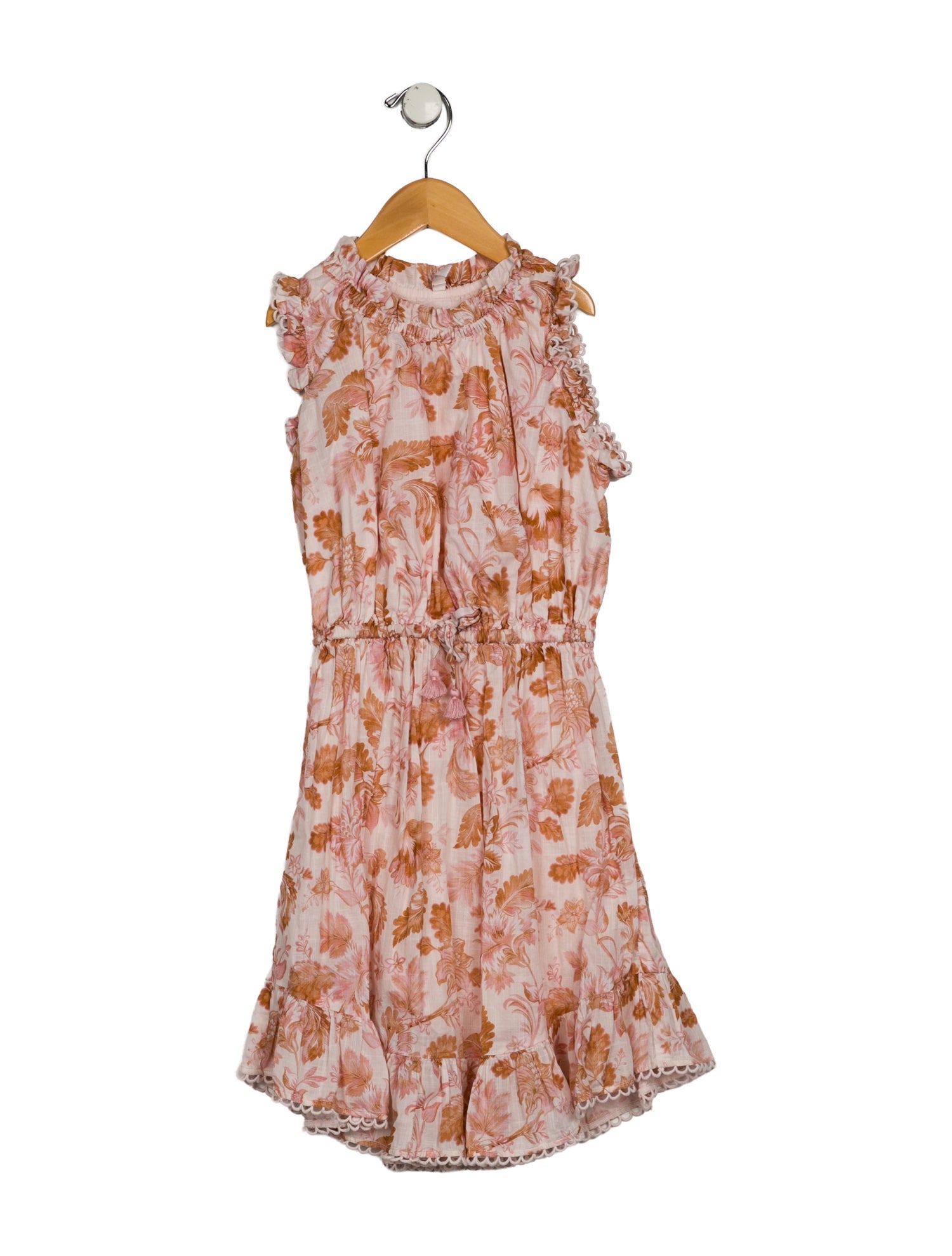Zimmermann Girls' Floral Printed Sleeveless Dress