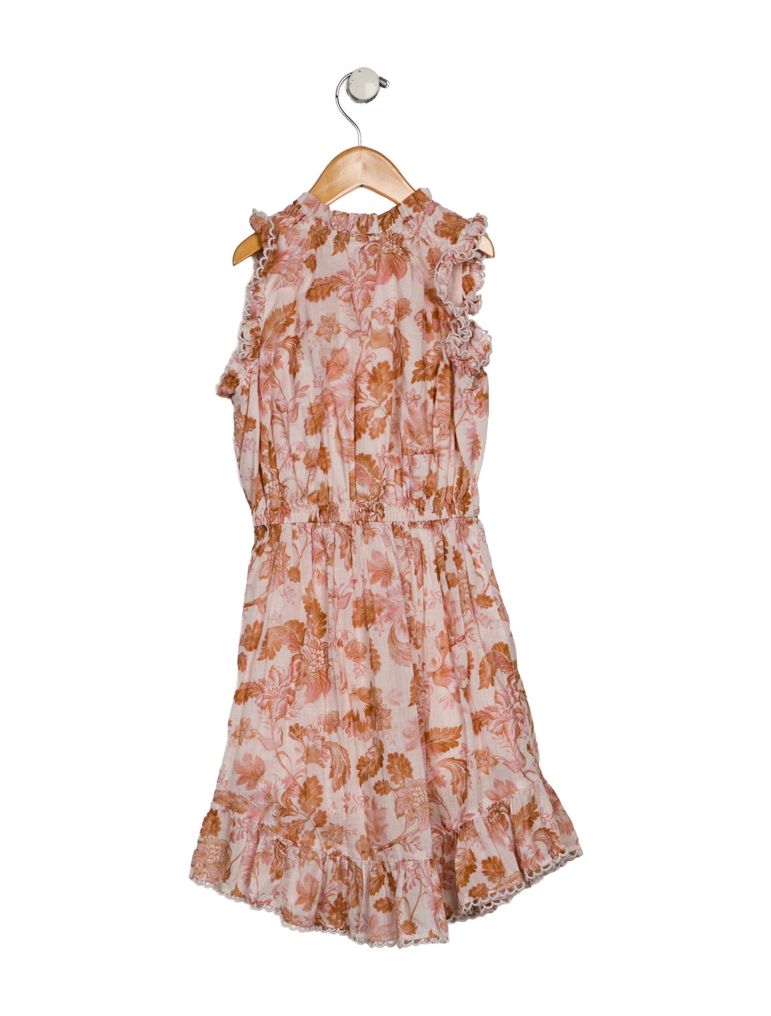 Zimmermann Girls' Floral Printed Sleeveless Dress