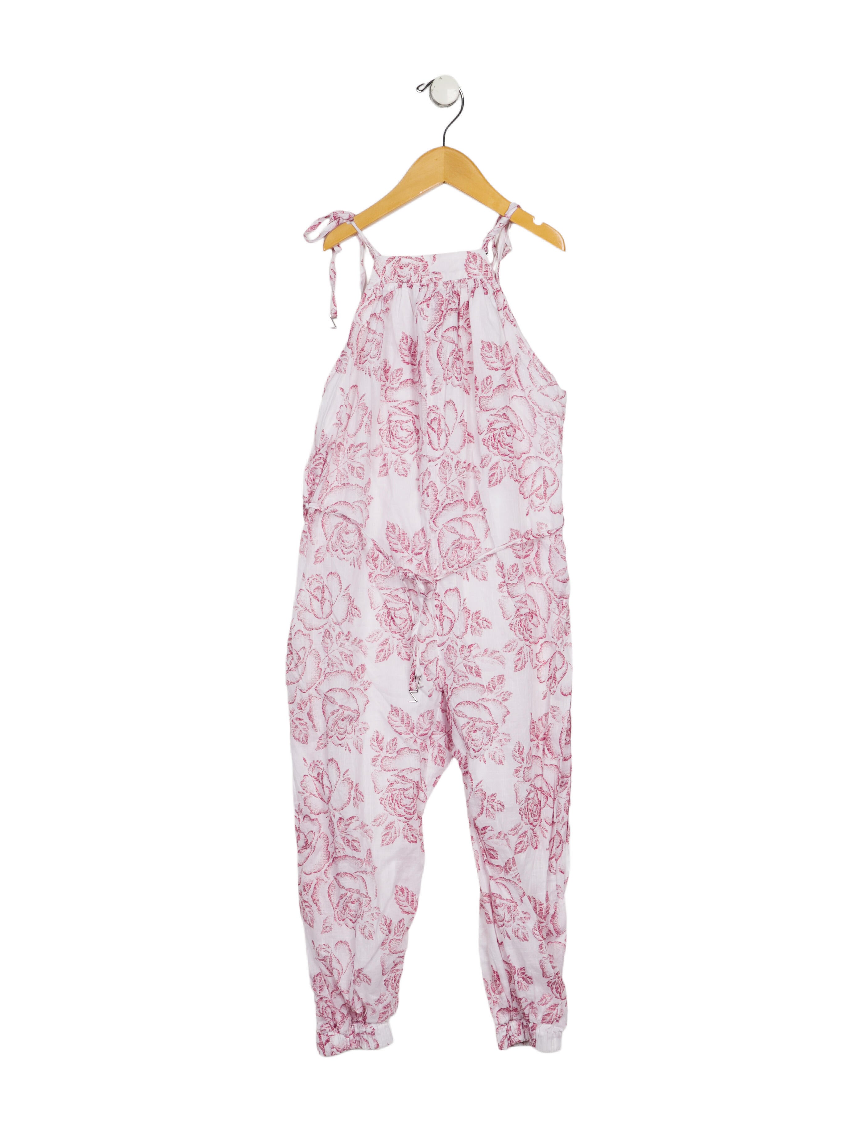 Zimmermann Girls' Cotton Floral Printed Romper