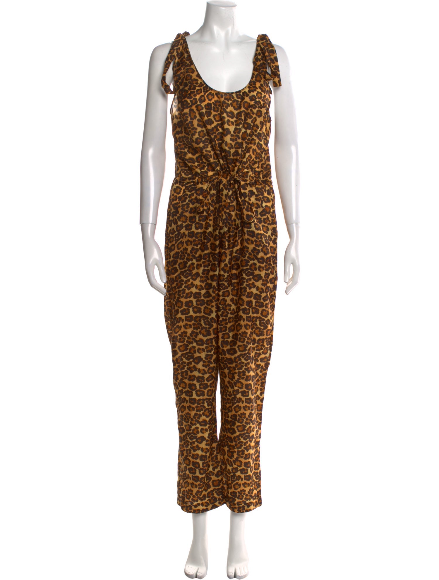 Zimmermann Silk Animal Print Jumpsuit