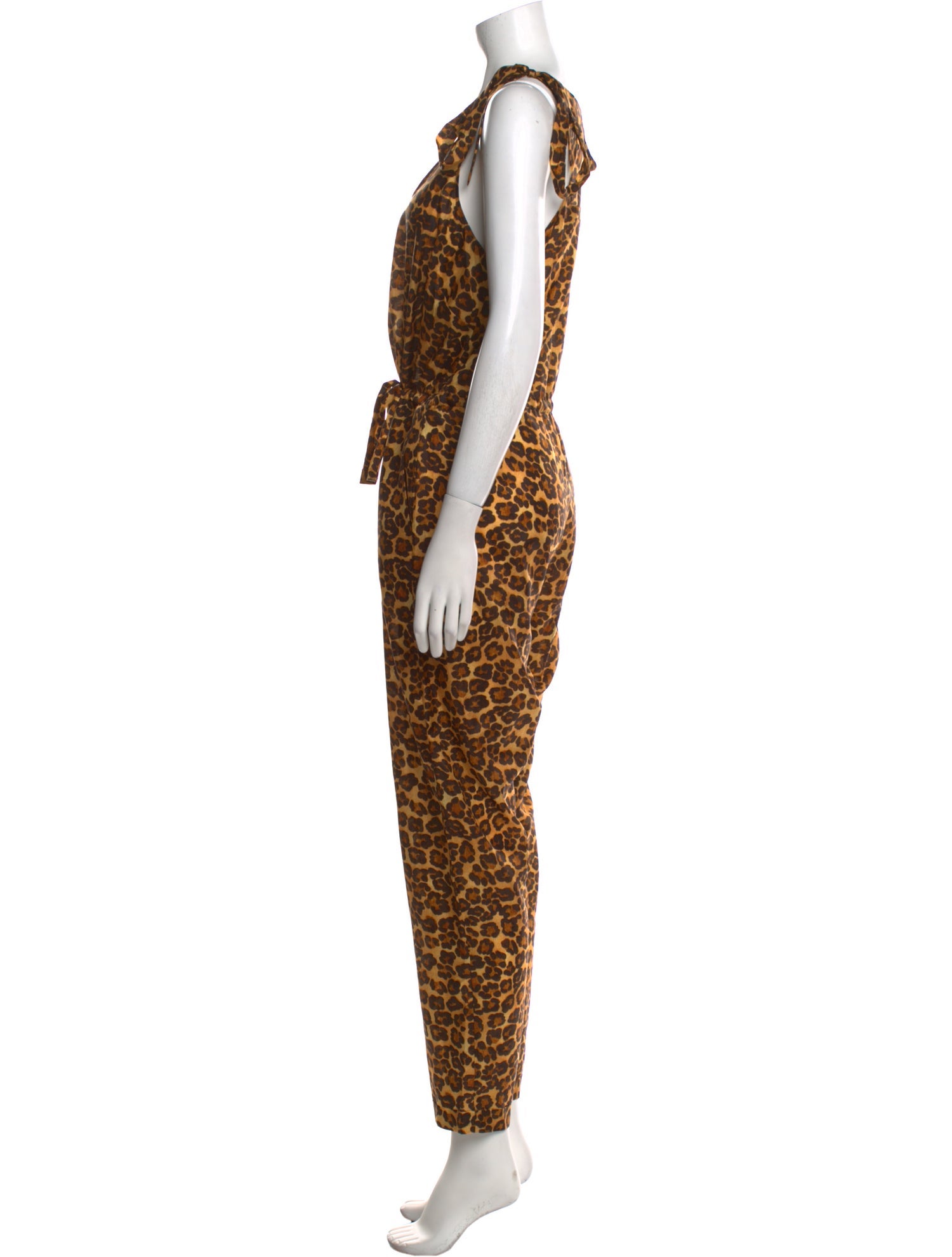 Zimmermann Silk Animal Print Jumpsuit