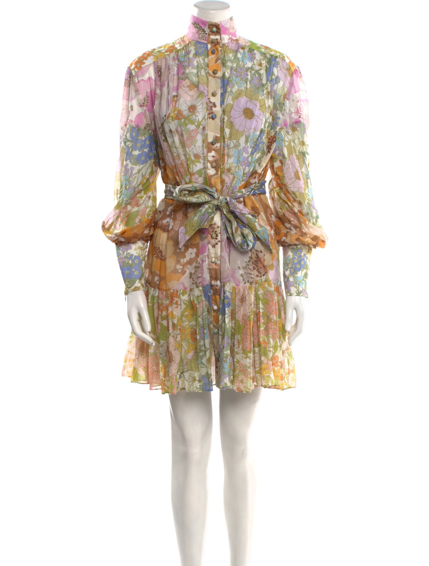 Zimmermann Floral Print Mini Dress w/ Tags