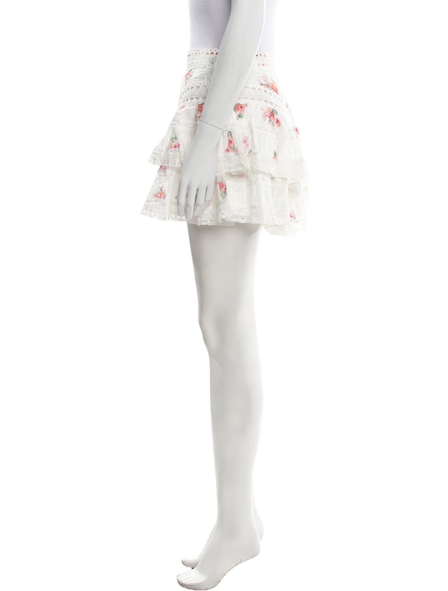 Zimmermann Floral Print Mini Skirt
