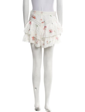 Zimmermann Floral Print Mini Skirt